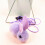 Retractable cat toy for hanging on doors (purple rabbit) 1