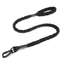 HCPET Hunde-Zugseil, Haustier-Hochelastisches, explosionsgeschütztes Gummiseil, Länge: 75 cm (Schwarz)