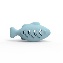 Fish Shape Silicone Cat Toy(Blue)