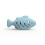 Fish Shape Silicone Cat Toy(Blue) 1
