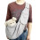 Adjustable canvas backpack with shoulder strap for pets (grey) 1
