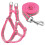 Small Medium Dogs Nylon Reflective Dog Leash Lead Set, Size:S(Pink) 1