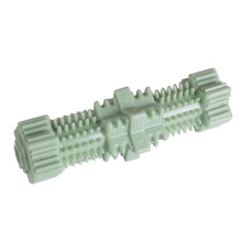 Dog chew toy, hexagonal teething stick, pet toothbrush (avocado green)