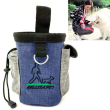 Trainingstasche für Haustiere, multifunktionale Snacktasche für draußen, Haustierbedarf (denimblau)
