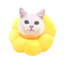 Pet Supplies Cat Headgear Cat Toy Anti-Bite Ring, Specification: S(Golden Yellow)