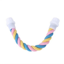 Parrot Climb Cotton Rope Bird Toy Macaron U-Type Bird Standing Pole, Size: S 24.5cm(Color Random Delivery)