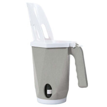 Pet litter scoop with detachable bottom (grey)