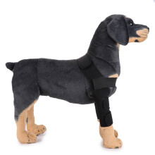 Pet leg and knee protectors for dogs, surgical wound protection sleeves, size: L (classic style (black)).