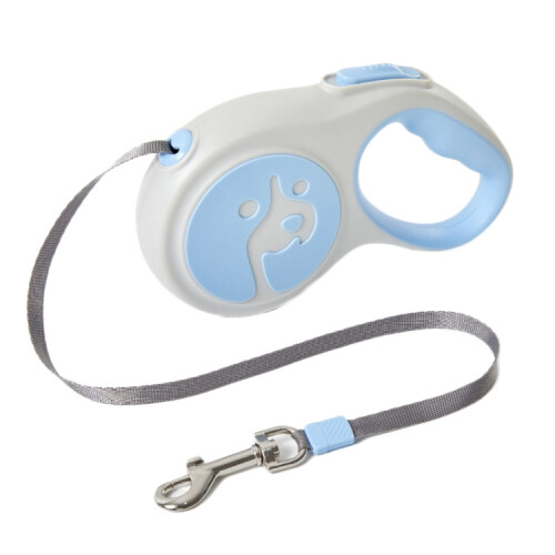 5m Small to Medium-Sized Dog Leash, Automatic Retractable Portable Pet Leash (Gray)