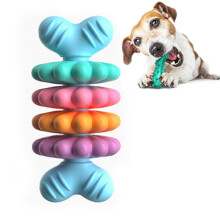 BG5051 Pet Chew Toy, Bone Shaped Dog Teething Stick, Specifications: 4 Petals (Blue)