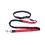 Multi-functional dog leash for running and exercise (black + red) 1