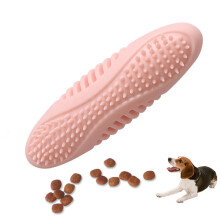 Dog chewable teething toy, pet interaction training toy, dental cleaning toy (pink)