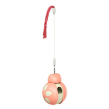 Tumbler Balance Car Beetle Cat Toy Tease Cat Stick With Snack Feeder Pet Toy(Pink)
