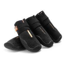 HCPET Non-Slip Wear-Resistant Pet Shoes Four Seasons Breathable Dog Shoes, Size: 1(Black)