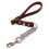 Leather Dog Leash Pet Tow Rope Chain, Style: Without Spring(Coffee) 4