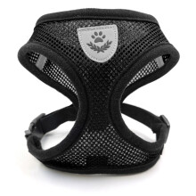 Strap Cófra Peataí Madra Beag Meánach Cat Veiste Siúil In-análaithe do Mhadraí, Méid: S Ar Chúl an Chliabhrach (Dubh)