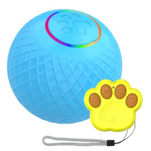 C2 Smart Pet Cat Toy Ball, Light-up Yo-Yo, 5.5cm Diameter, Remote Control Version (Blue)