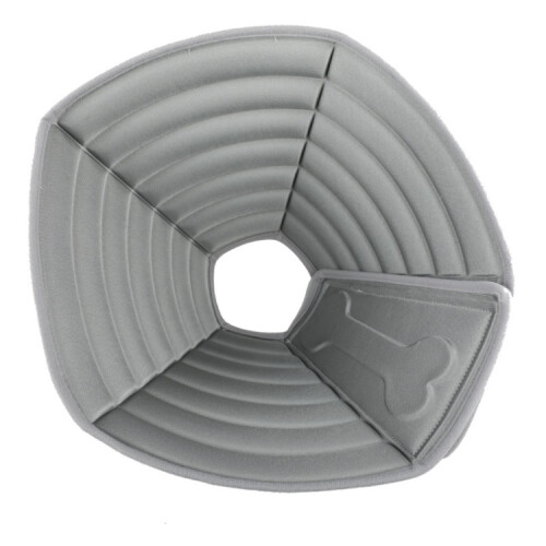 Pet grooming anti-bite collar, size: M (grey)