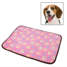 Tappetino per animali domestici a doppia faccia con motivo a vite, cuscino per cuccia, coperta per gatti, taglia: M (rosa)