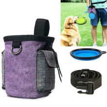 Trainings-Hüfttasche mit Gürtel für Haustiere, tragbar, ideal für Ausflüge und als Snacktasche. Spezifikation: Hüfttasche + faltbarer N