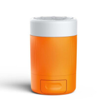 Portable pet paw washing cup for dog paw cleaning and grooming (orange)