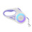 Guinzaglio per cani con luce LED, retrattile automatico, colore: viola, 3 m 1