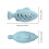 Fish Shape Silicone Cat Toy(Blue) 3
