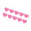 Multipurpose Waterproof Reflective Heart Vehicle Stickers-Pink 1