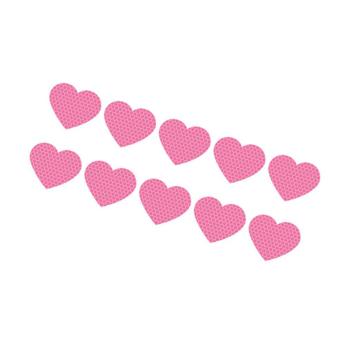 Multipurpose Waterproof Reflective Heart Vehicle Stickers-Pink