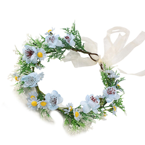 Elastic Nature Styles Künstliche Blumenkronen für-Blau