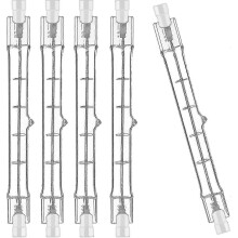Set Of 5 R7s Halogen Bulb 189mm 100w 230v, R7s Halogen Rod 189mm, R7s Halogen Rod Lamp Dimmable for Building Spot
