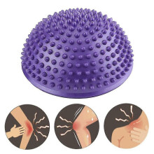(Purple) Foot Massage Half Ball Balance Exercise Pods Spiky For Muscle Therapy