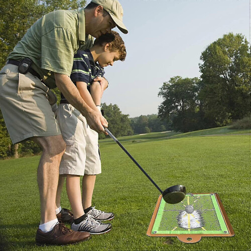 Golf training mat for swing detection, advanced golf impact mat, path feedback golf practice mat 2