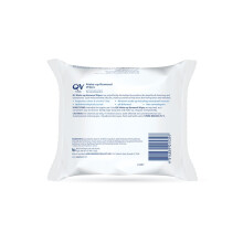 QV Dual-Action Face Cleansing & Make-Up Removal Wipes |Removes Waterproof Mascara, Infused with Safflower Oil - 25 Pack