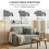 Homcom HOMCOM 2 Seater Sofa Bed Click Clack Pull Out Sofa Bed for Living Room Grey 5