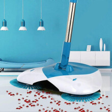 Spin Hand Push Broom Adjustable Convenient Sweeping Supply for Household