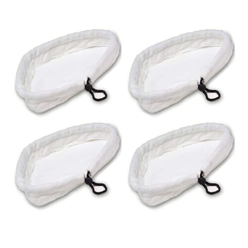4 Stück Dampfbesen-Abdeckungen für H20 Elektro-Dampfmopps,