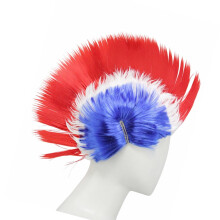 Stilvolles Fußball-Meisterschafts-Haar-Accessoire,-rot blau weiß
