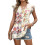 Women's  Blouses, with Ruffle Sleeves, Spring Elegant-Pink M 4