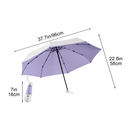 Umbrelă de soare compactă, rezistentă la vânt, cu protecție UV 2
