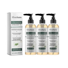 (3pcs) Collagen Lifting Body Oil Firming Massage Oil for Arms, Belly & Full Body - 100ml