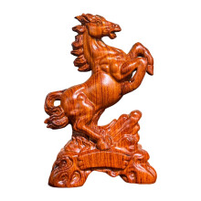 Wood Horse Statue Sculptures Decorative-Rosewood Height 8cm