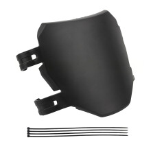 Flexible Motorcycle Front Wind Cover In Carbon Fiber-Black