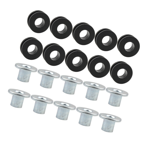 Rustproof 10mm Motorcycle Rear Shock Buffer Rings Grommets Shock
