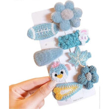 1 board hairpin, hairpin, cute and pretty, fruit hairpin, flower, floral, metal, lady and girl, hairpin, styling tool, hairpin (sky blue bird)