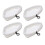 4Pcs Microfiber Replacement Covers Washable Reusable Mop Pad 1