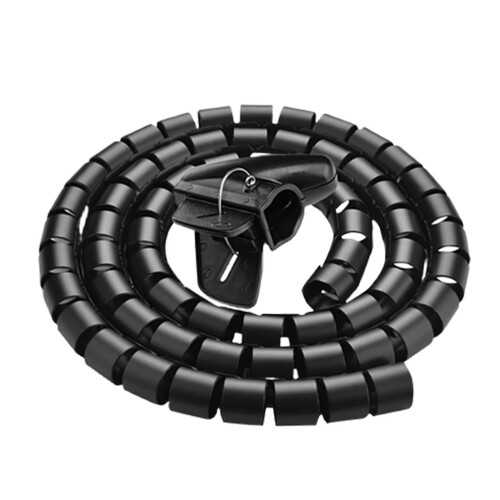 Easy Installation Cord Clip For Securing Multiple-Black  15mm