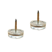 24pcs Thickened Furniture Leg Bottom Feet Plastic Pads Non-skid Clear Floor Furniture Tacks