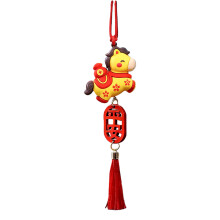 Backpack Car Rearview Ornament Chinese Style Lucky Charm-Yellow