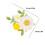 Broche marguerite en perle, alliage vert – 4,6 cm 3